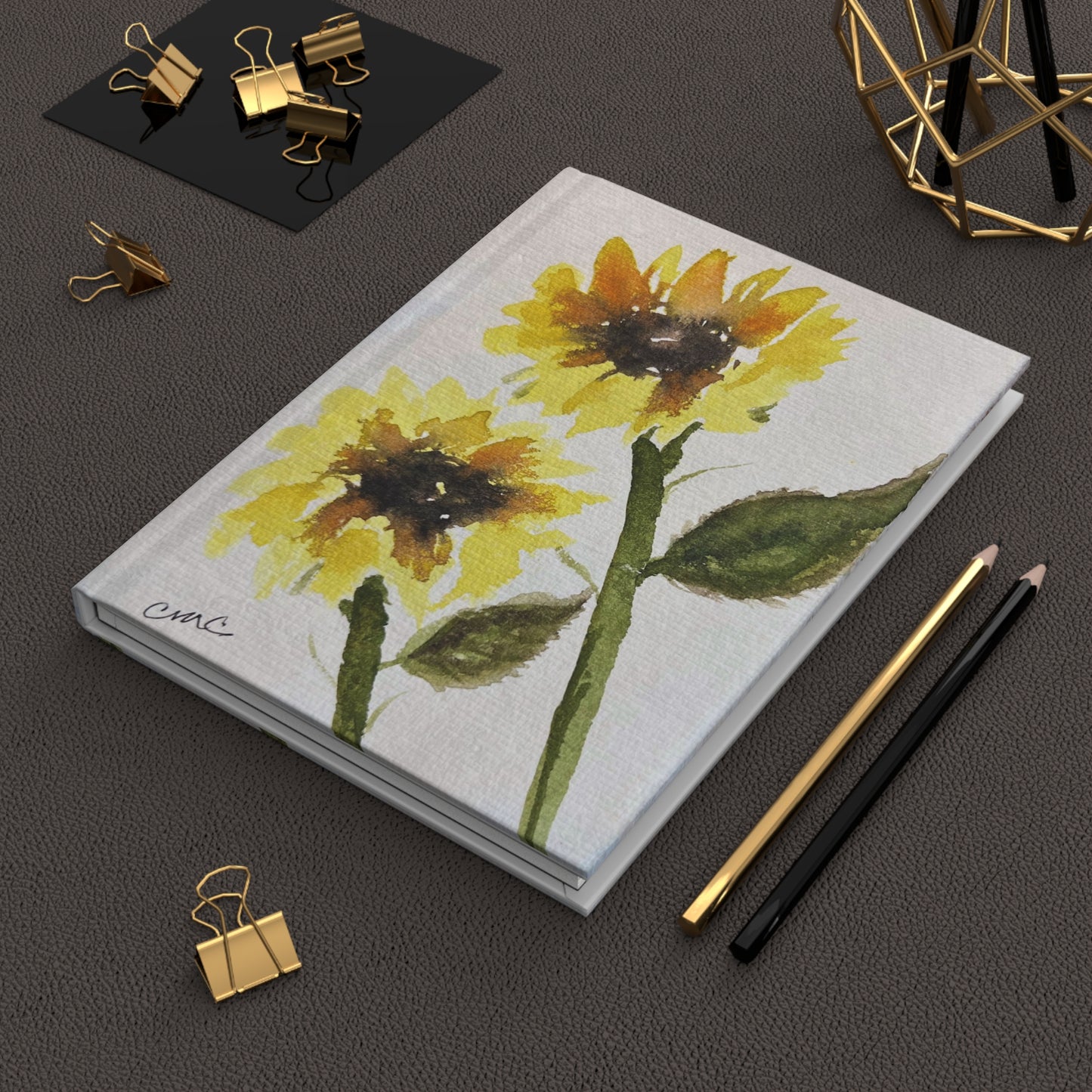 Sunflowers Hardcover Journal