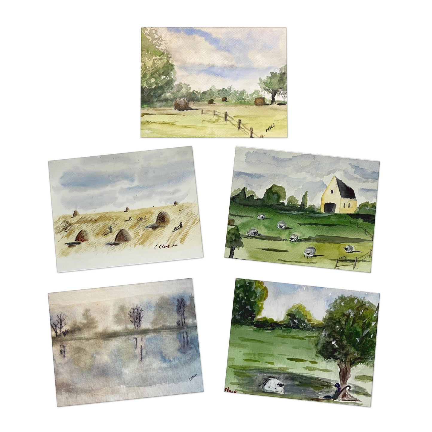 Watercolor Landscape Notecards