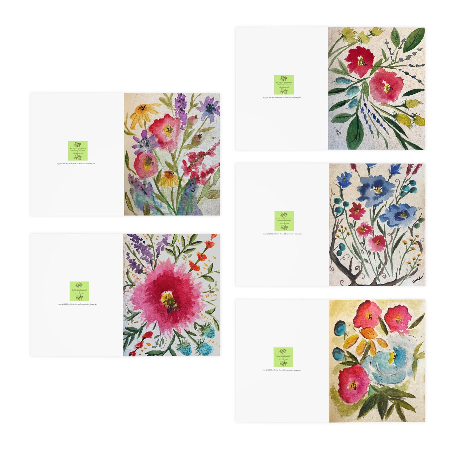 Watercolor Wildflower Notecards