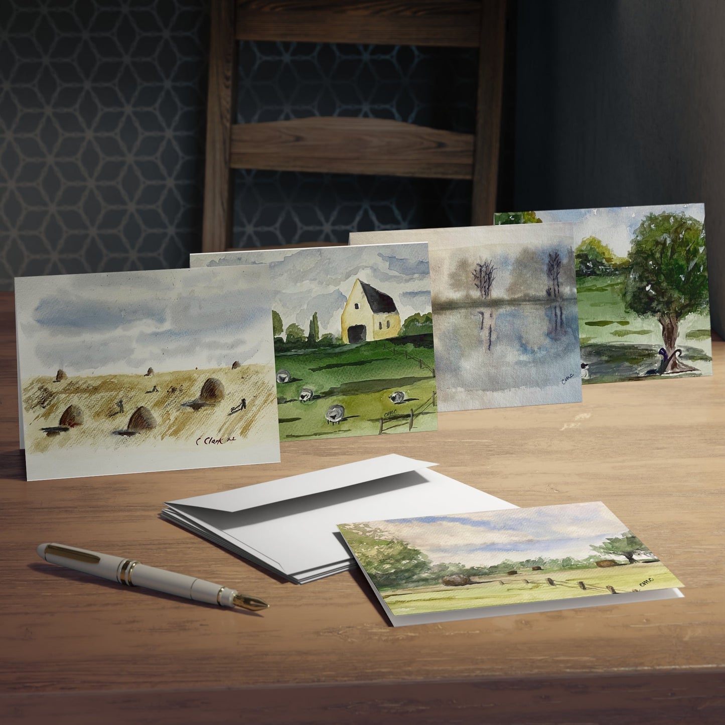 Watercolor Landscape Notecards