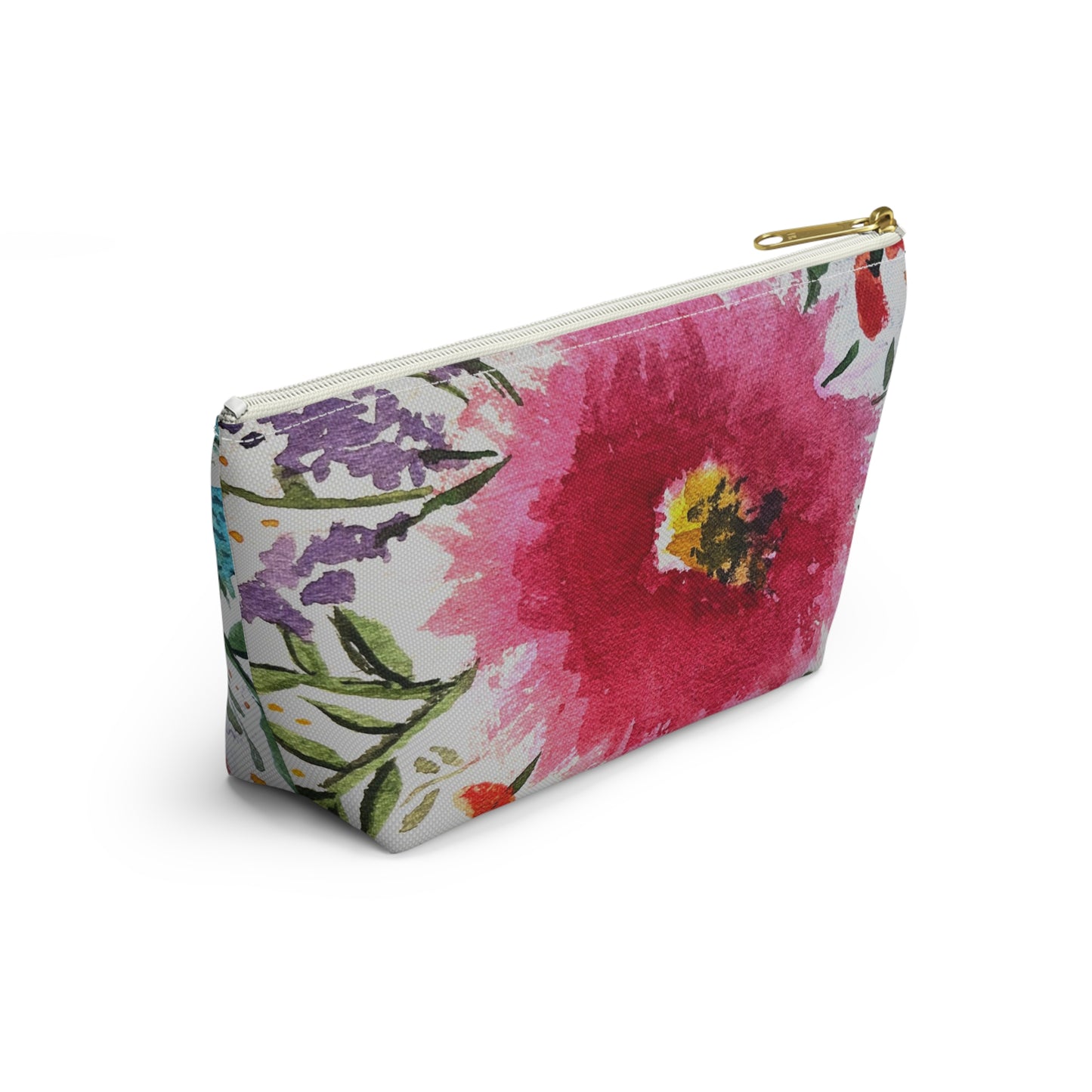 Pink Zinnia Accessory Bag