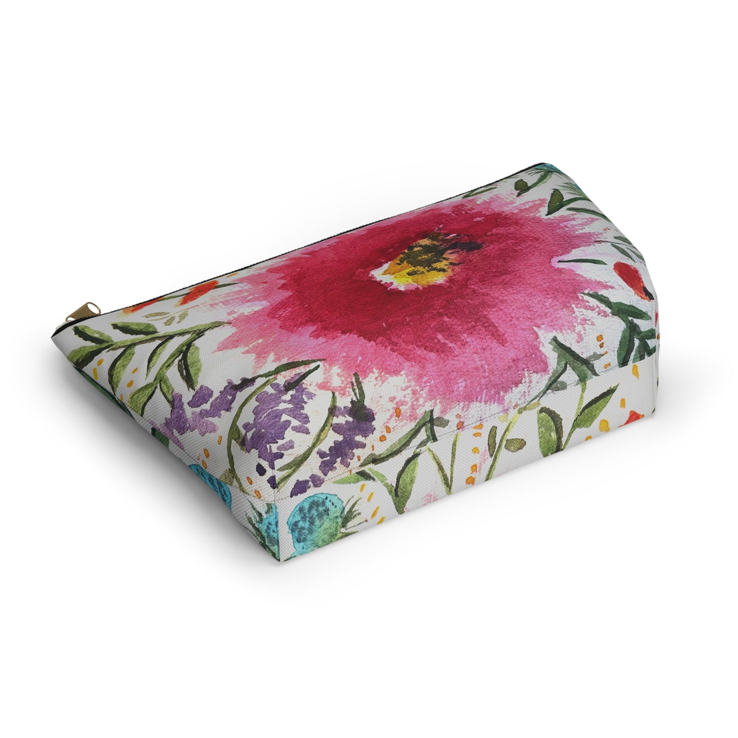 Pink Zinnia Accessory Bag