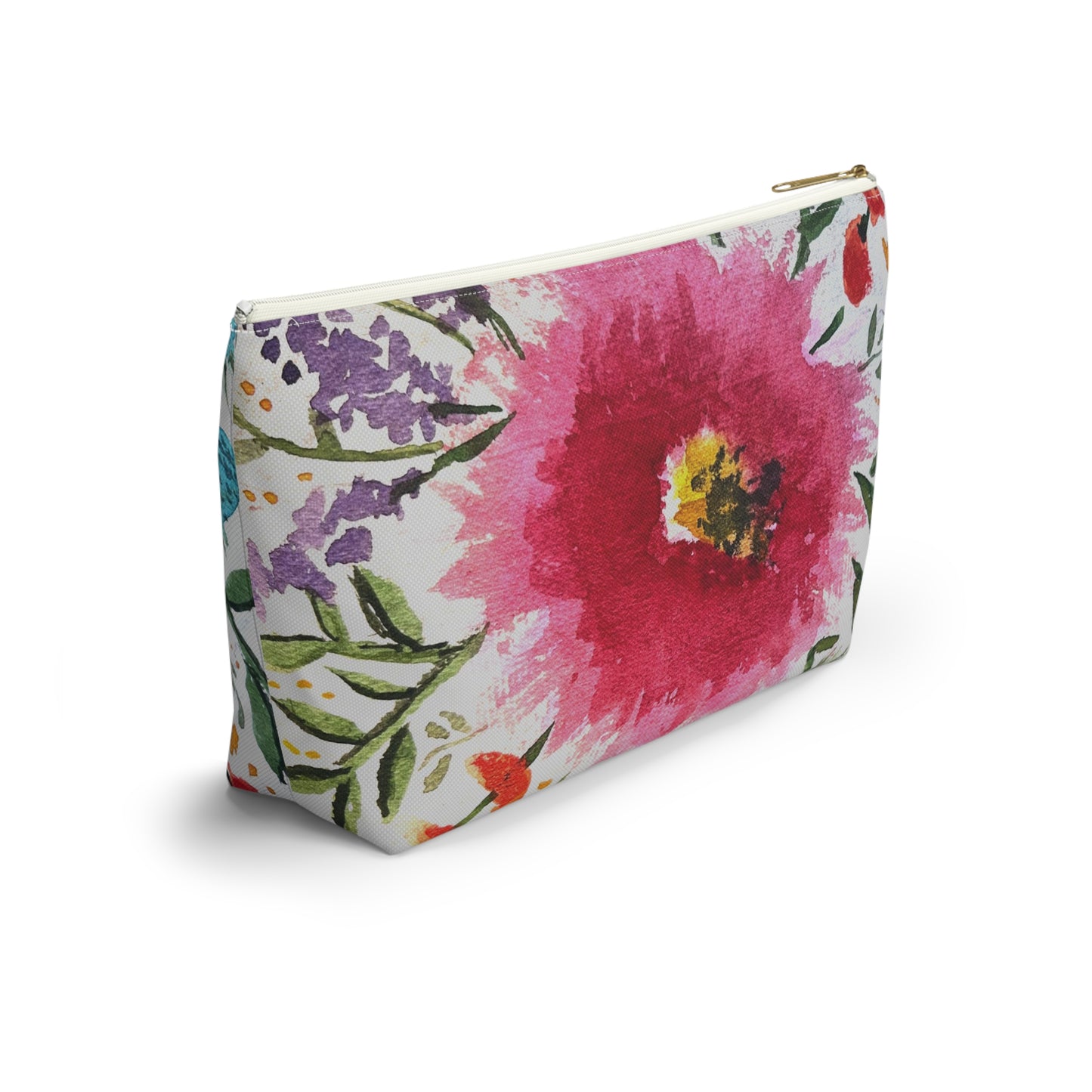 Pink Zinnia Accessory Bag