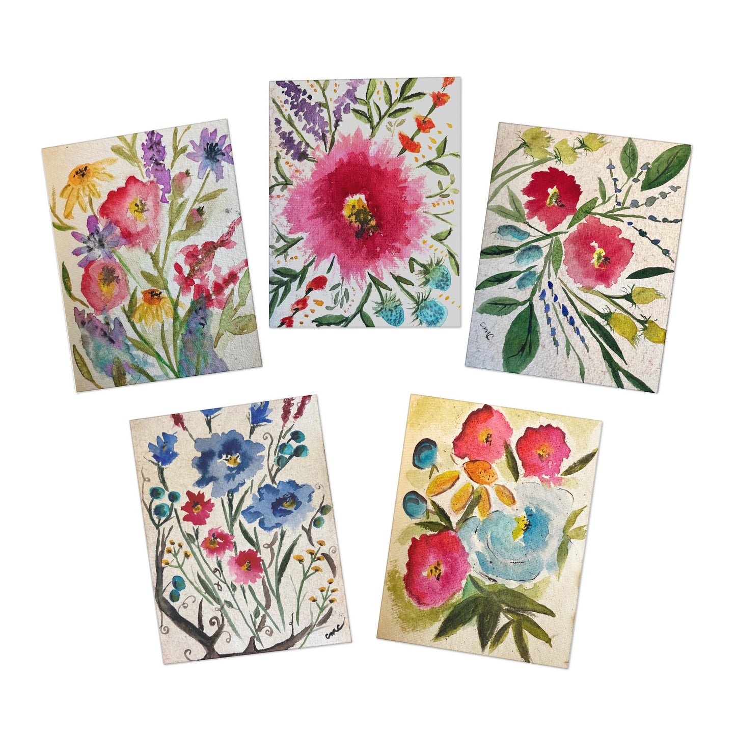 Watercolor Wildflower Notecards