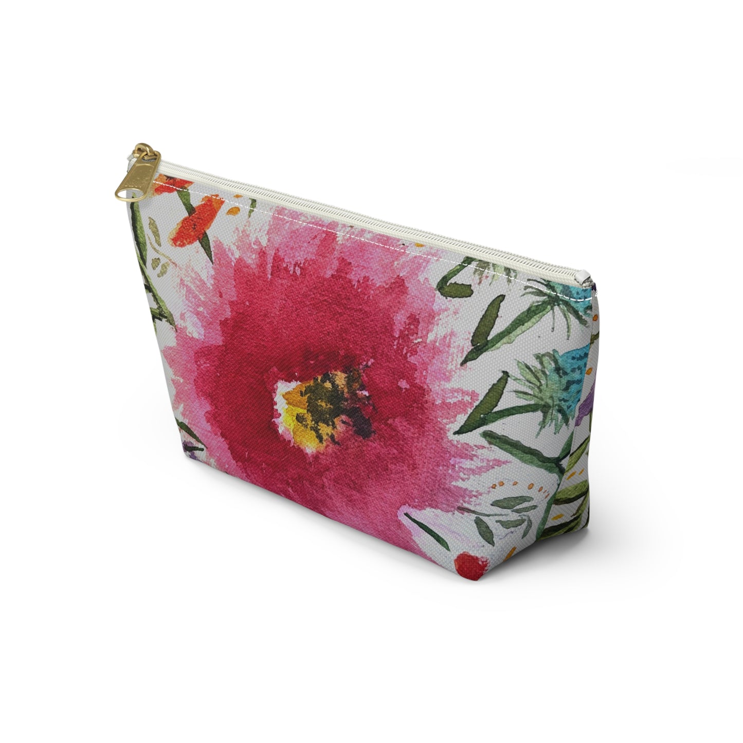 Pink Zinnia Accessory Bag