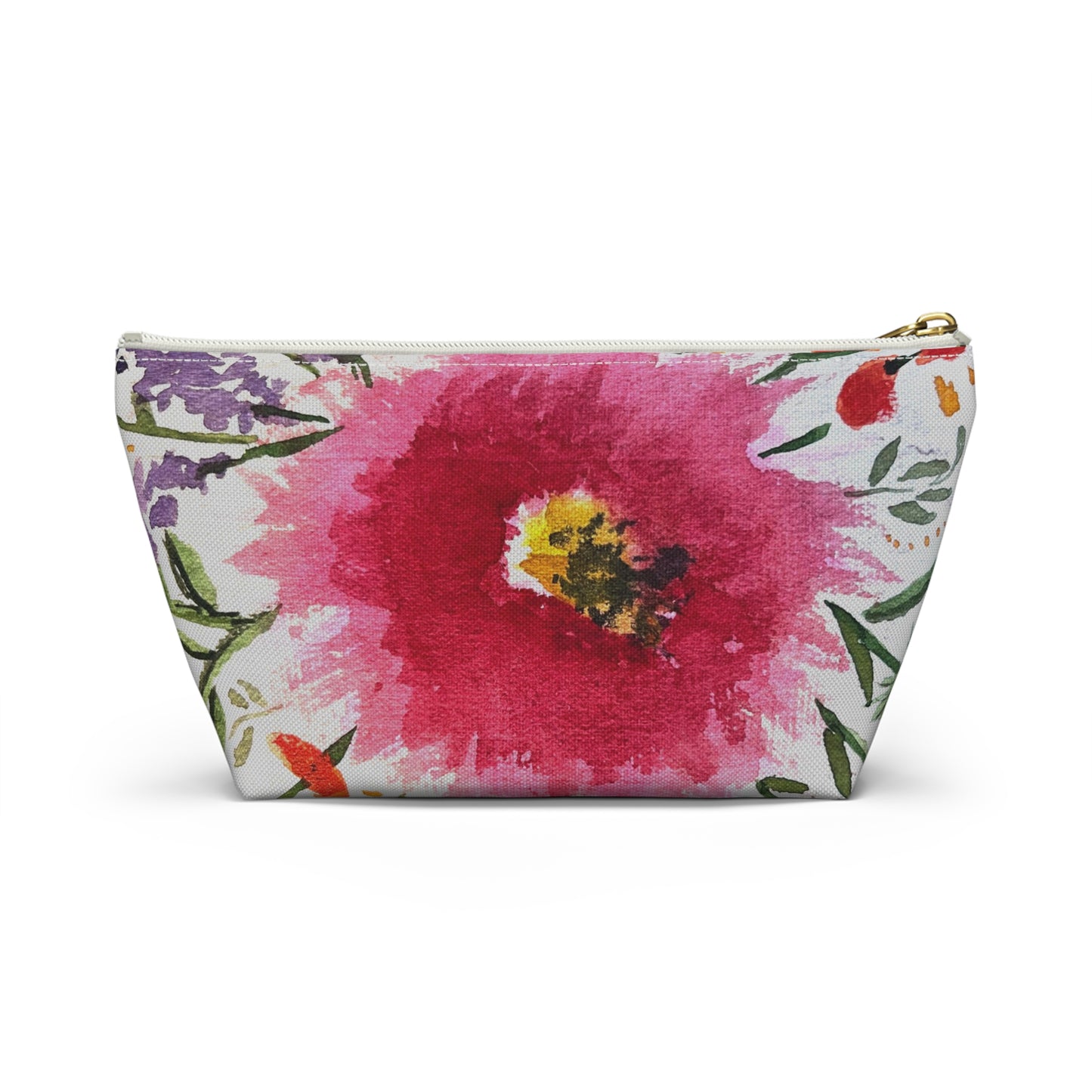 Pink Zinnia Accessory Bag