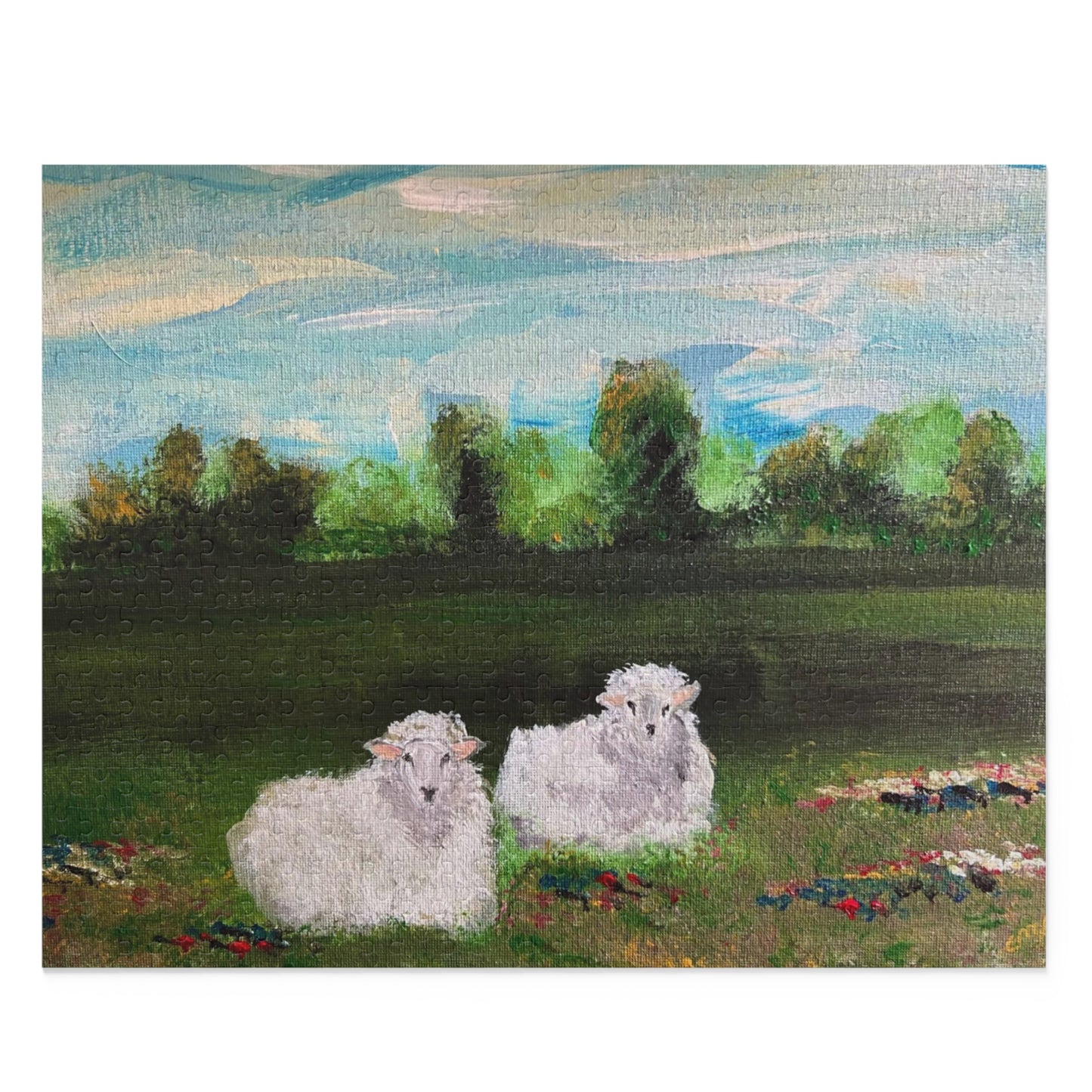 Sheep May Safely Rest 500 Piece Puzzle