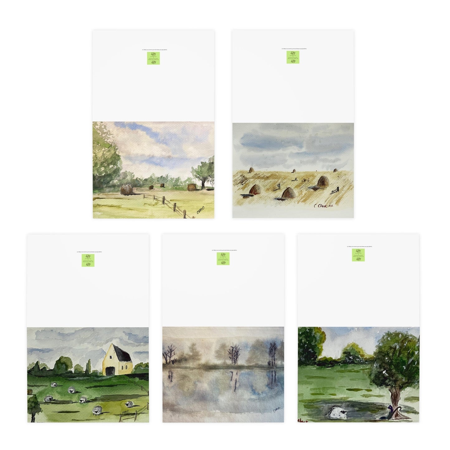 Watercolor Landscape Notecards
