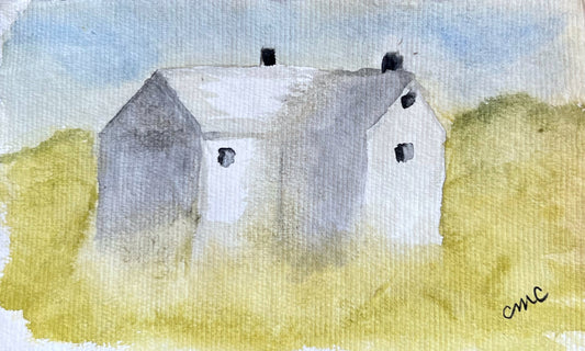 Watercolor Farm Giclee Print