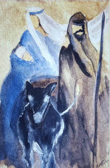Christmas Card - Mary & Joseph