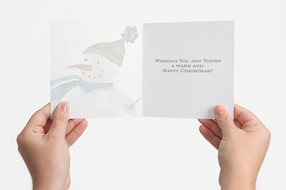 Snowman Holiday Card
