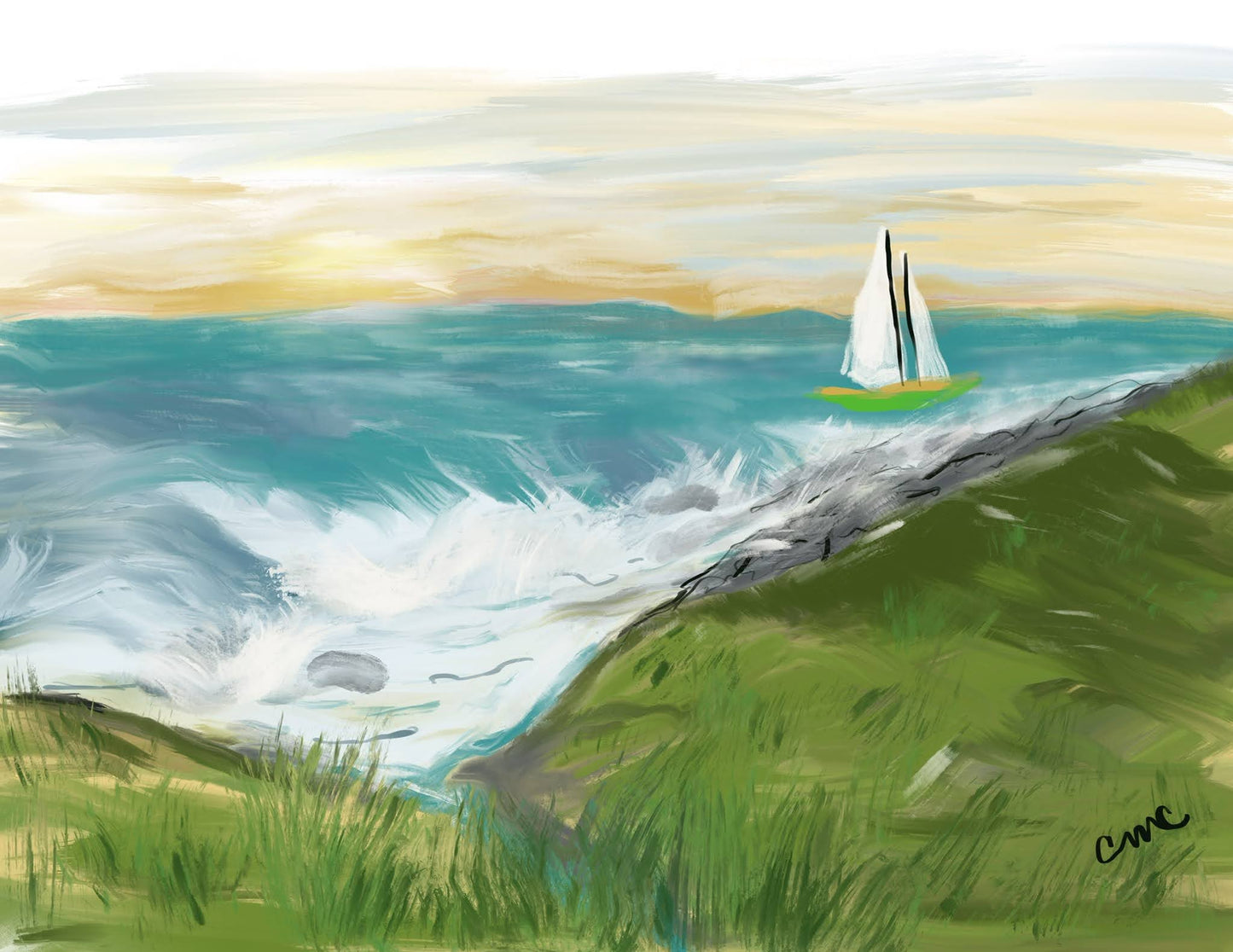 The Seaside Giclee Print